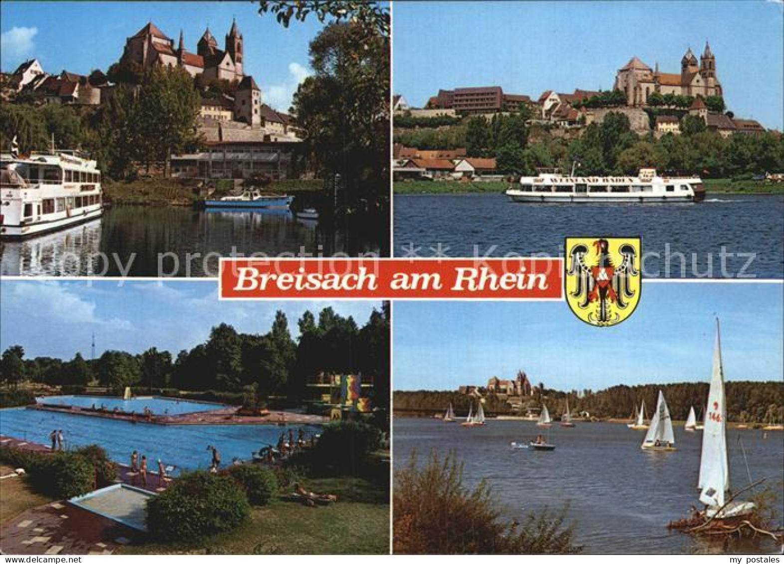 72525216 Breisach Rhein Muenster Fahrgastschiffe Schwimmbad Segelpartie Breisach - Breisach