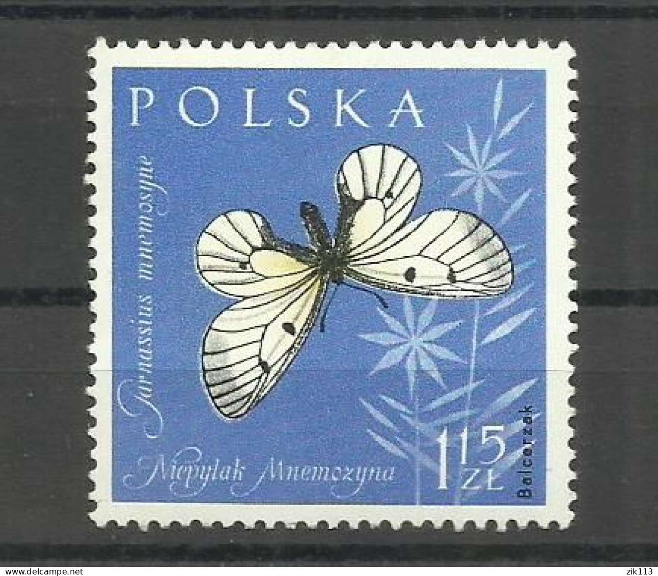 POLAND  1961 - INSECTS,  MH - Unused Stamps