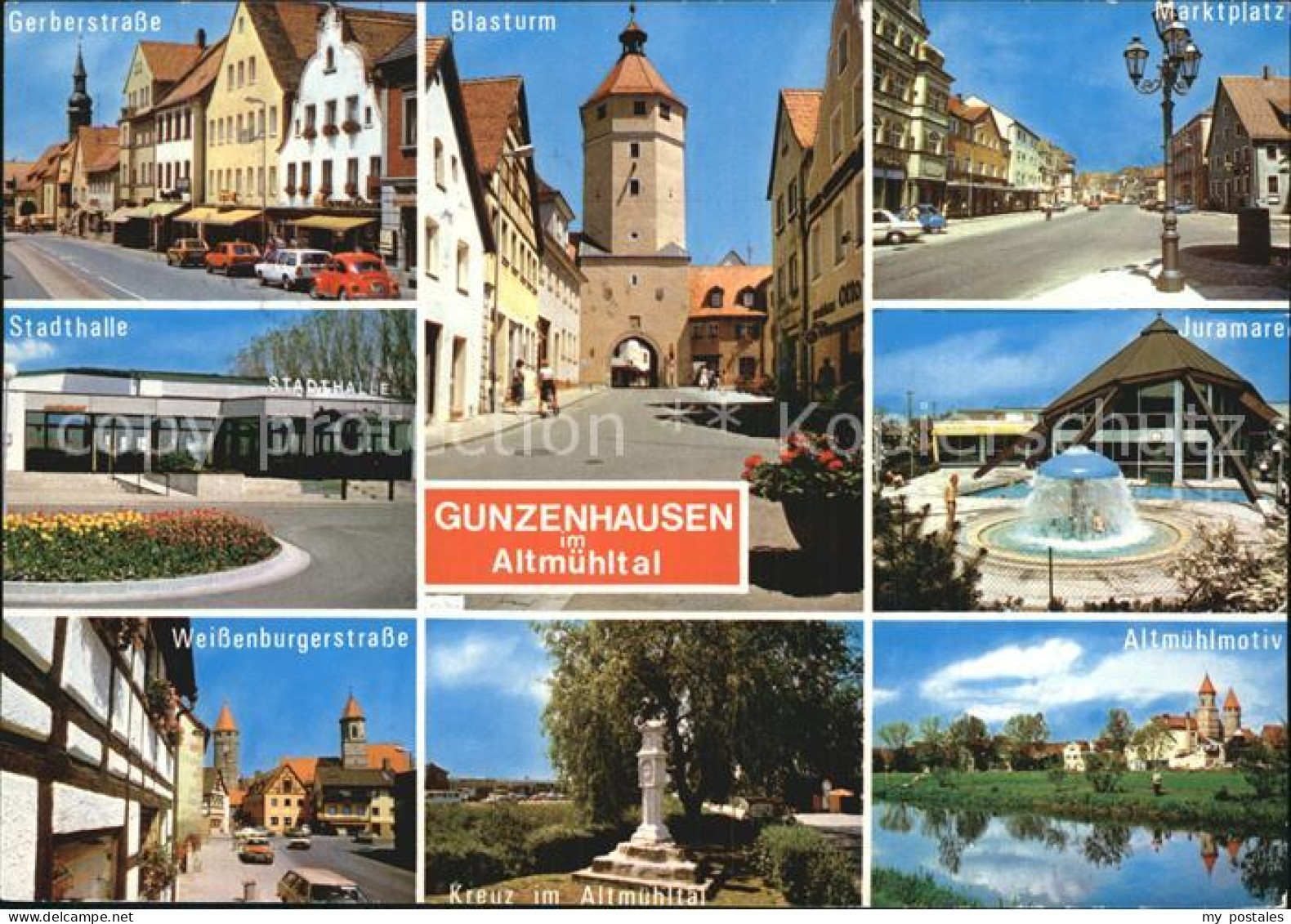 72525211 Gunzenhausen Altmuehlsee Gerberstr Blasturm Marktplatz Stadthalle Juram - Gunzenhausen