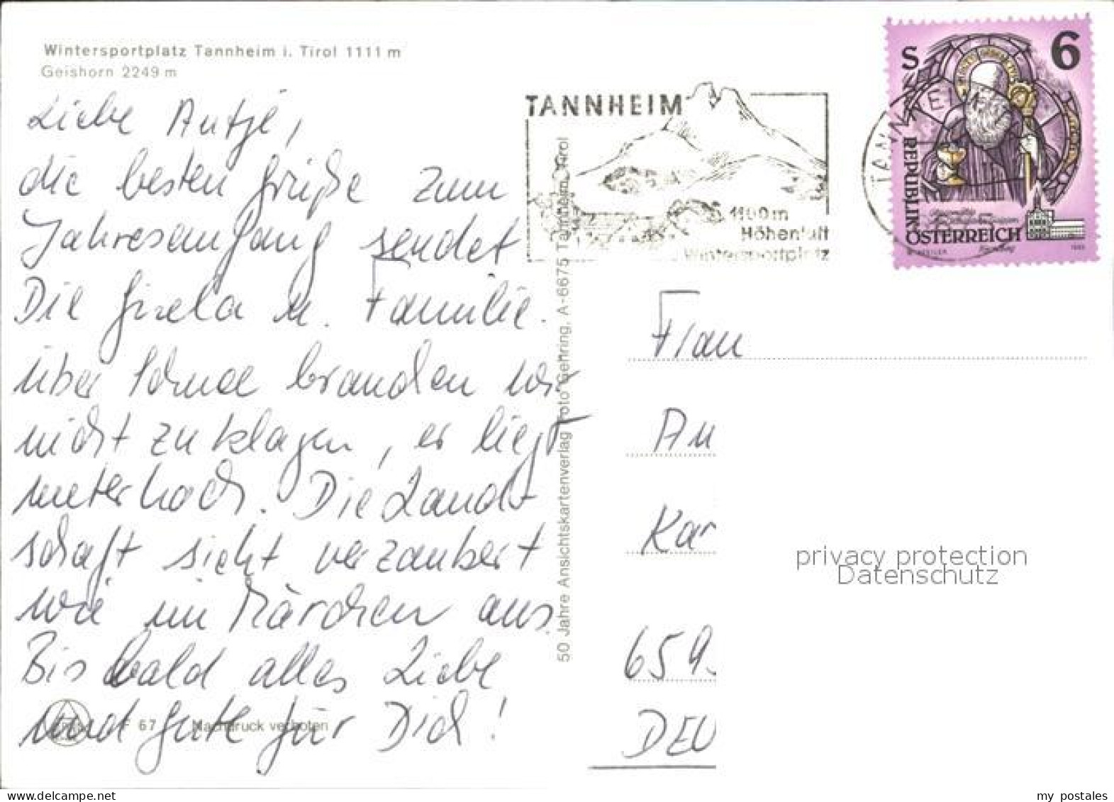 72524848 Tannheim Tirol Geishorn  Tannheim - Other & Unclassified