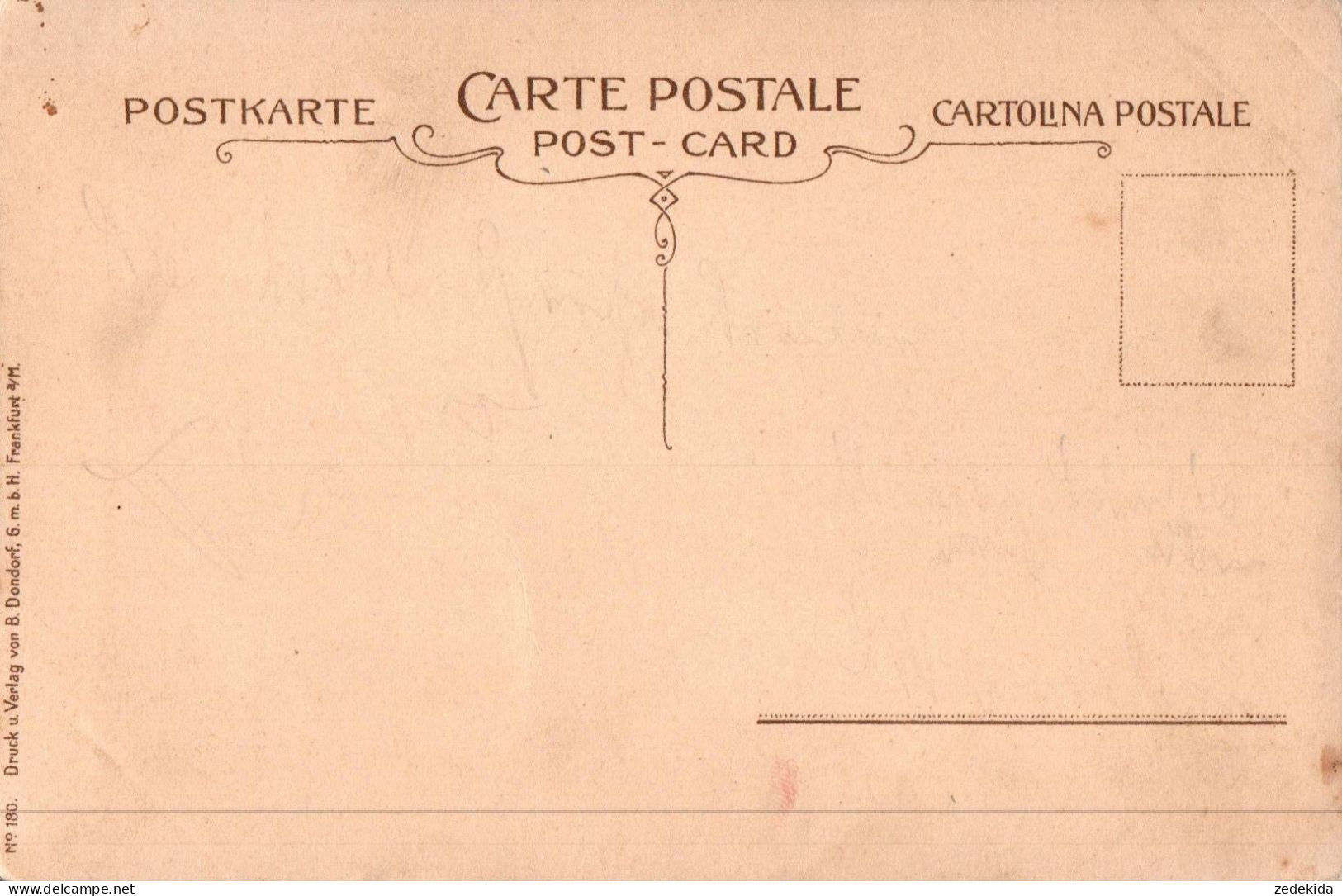 H2519 - Litho Künstlerkarte - Tanzendes Paar Langes Kleid - B. Dondorf Frankfurt Main - Sin Clasificación