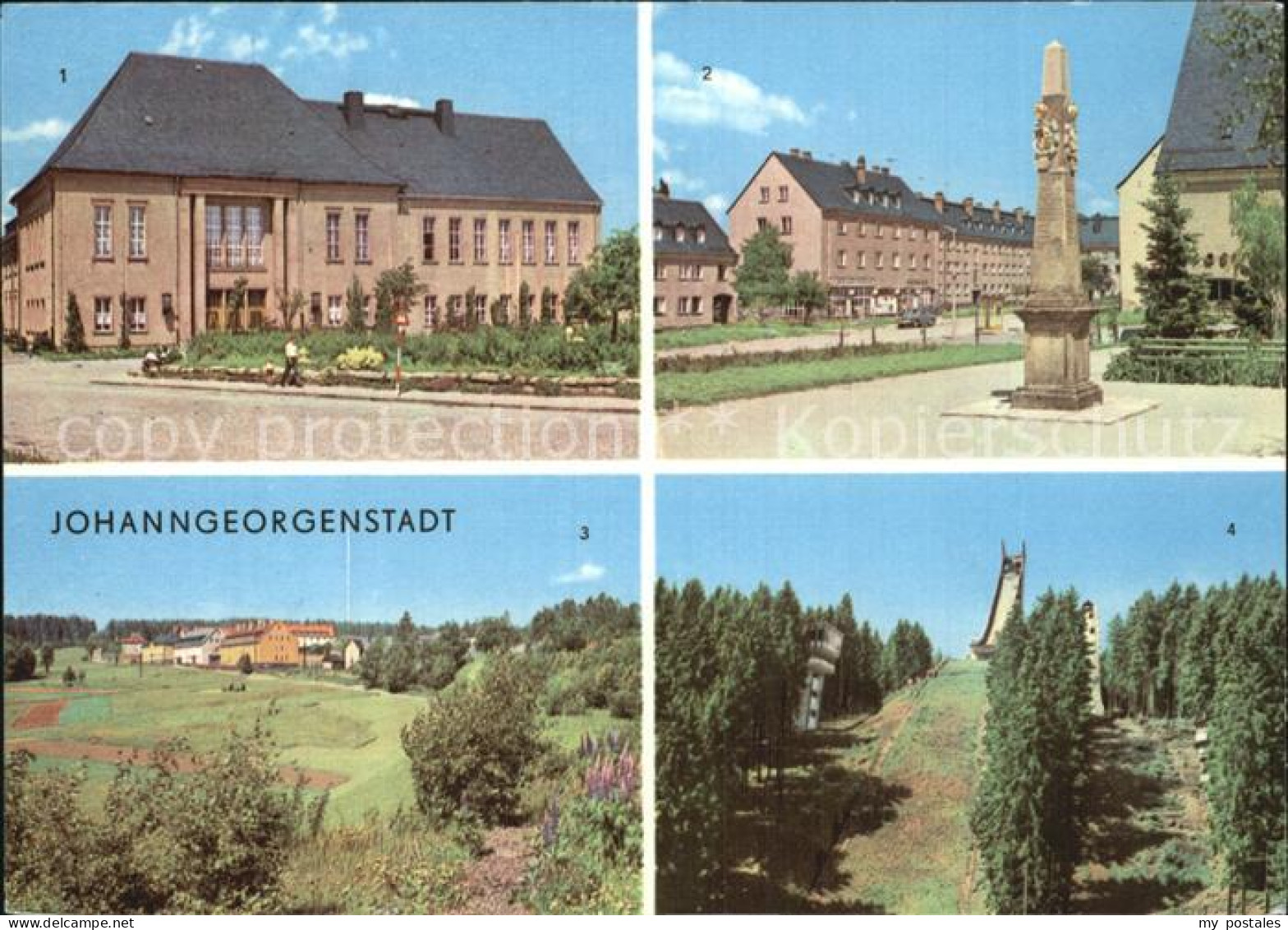 72524786 Johanngeorgenstadt Kulturhaus Karl-Marx Postsaeule Erzgebirgsschanze  J - Johanngeorgenstadt