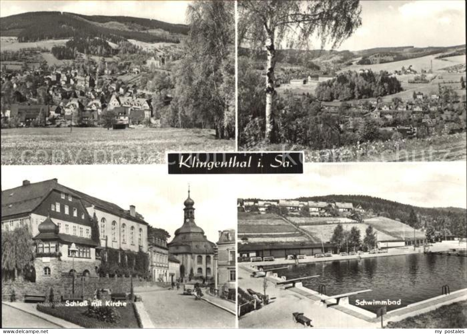 72524759 Klingenthal Vogtland Schloss Kirche Schwimmbad  Klingenthal - Klingenthal