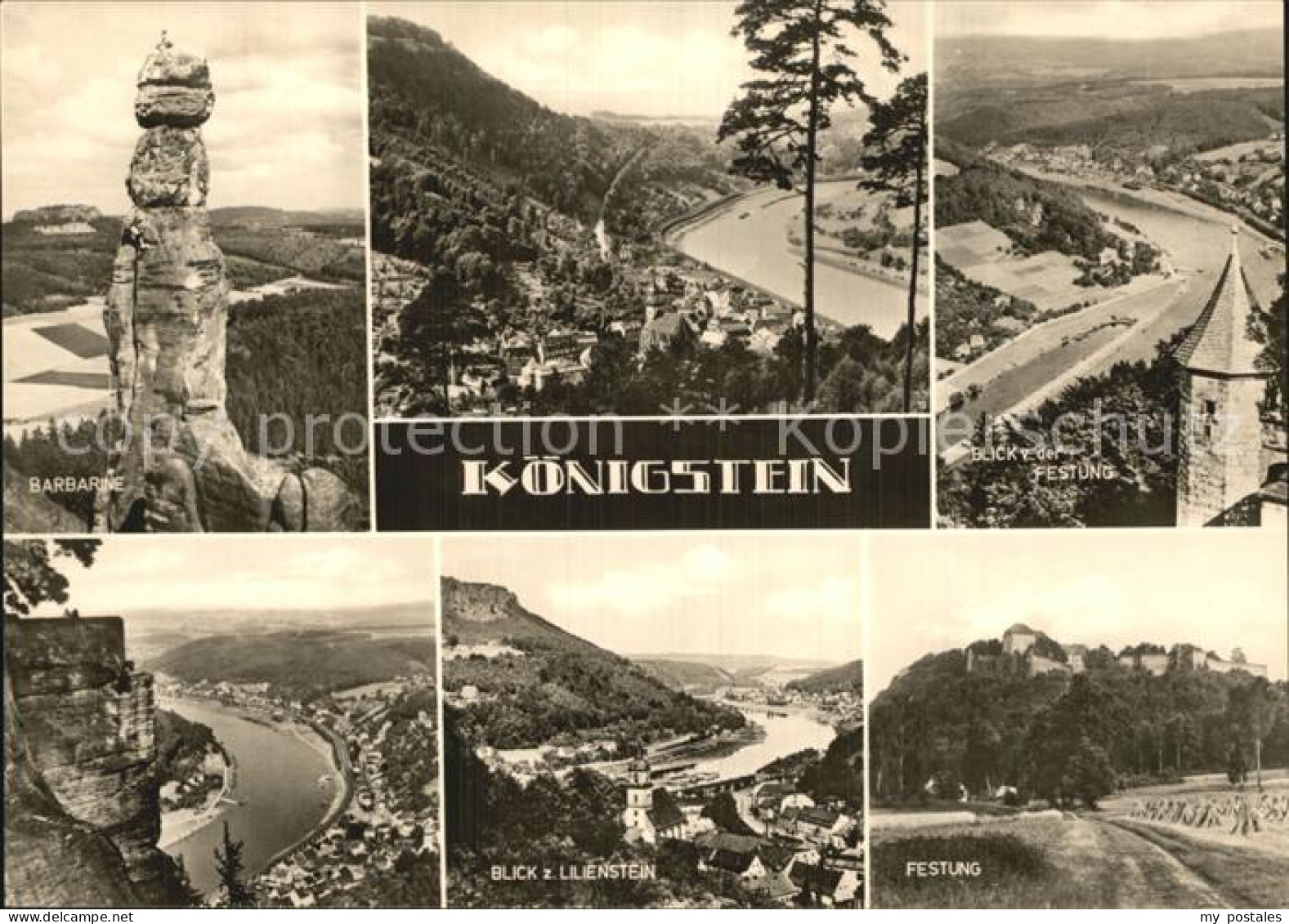72524753 Koenigstein Saechsische Schweiz Festung Lilienstein Barbarine  Koenigst - Königstein (Sächs. Schw.)