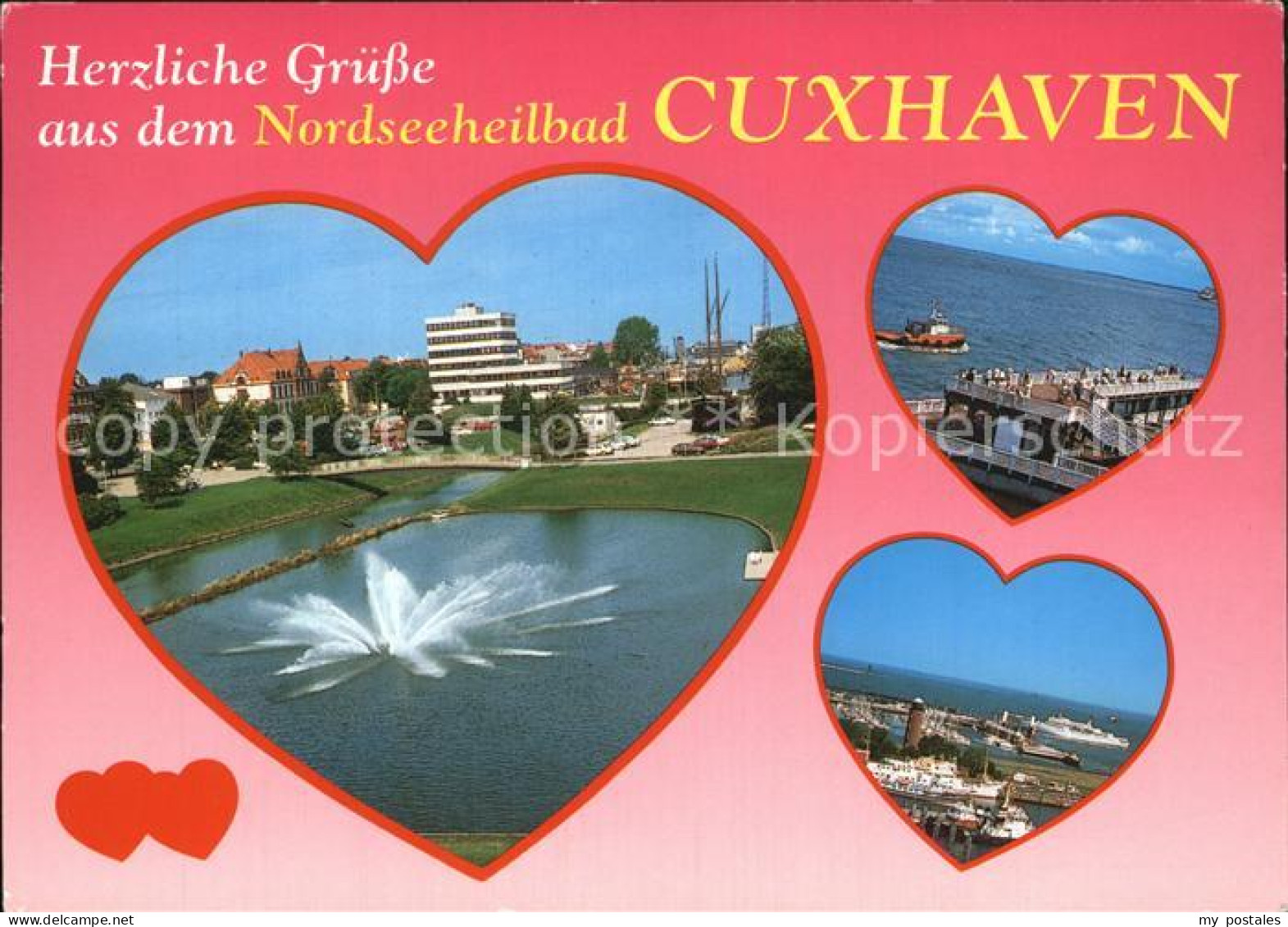 72524730 Cuxhaven Nordseebad Springbrunnen Hafen  Cuxhaven - Cuxhaven