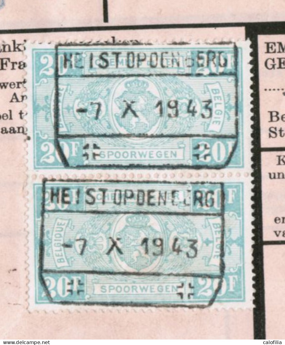 Fragment Bulletin D'expedition, Obliterations Centrale Nettes, HEIST OP DEN BERG - Used