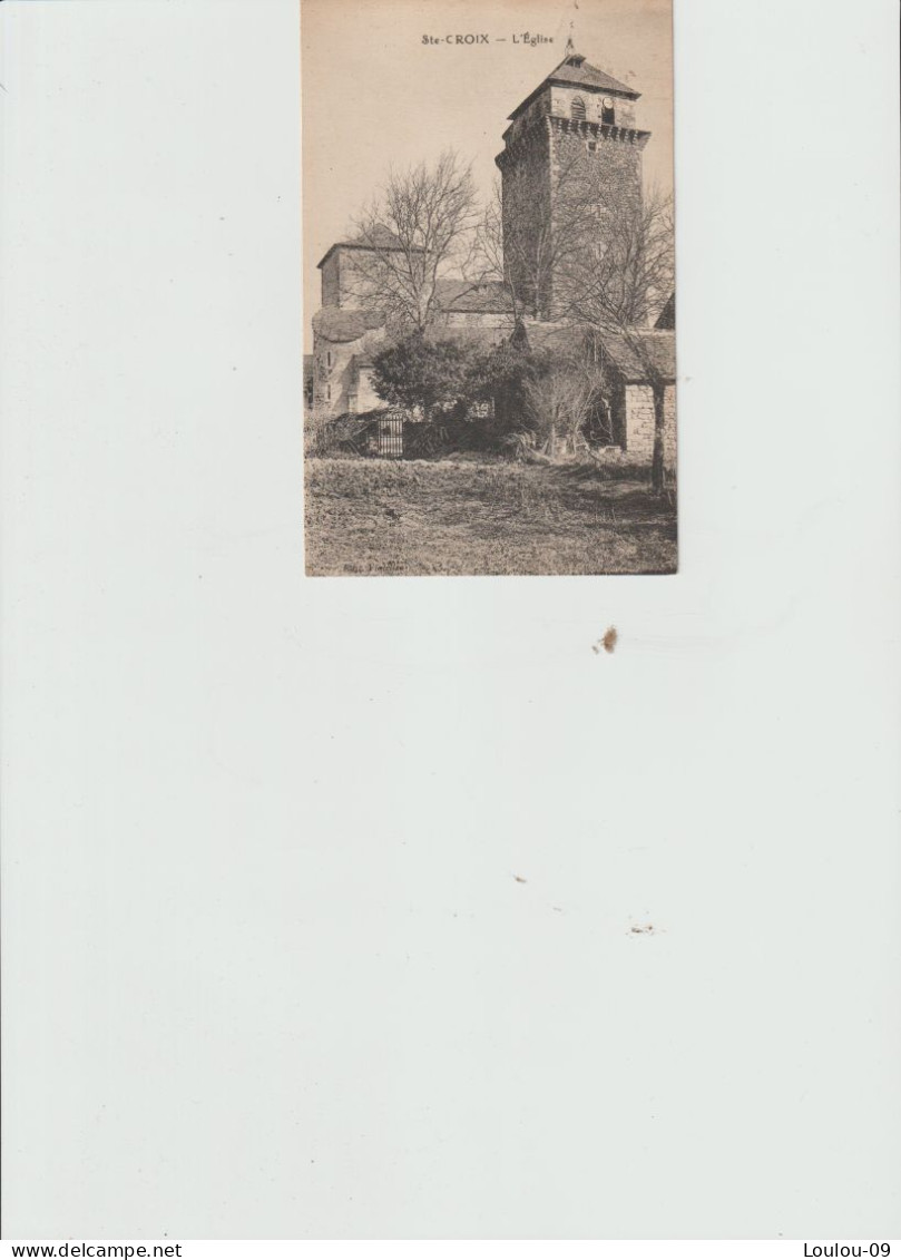 Aveyron (Sainte-Croix)1912-l'église - Other & Unclassified