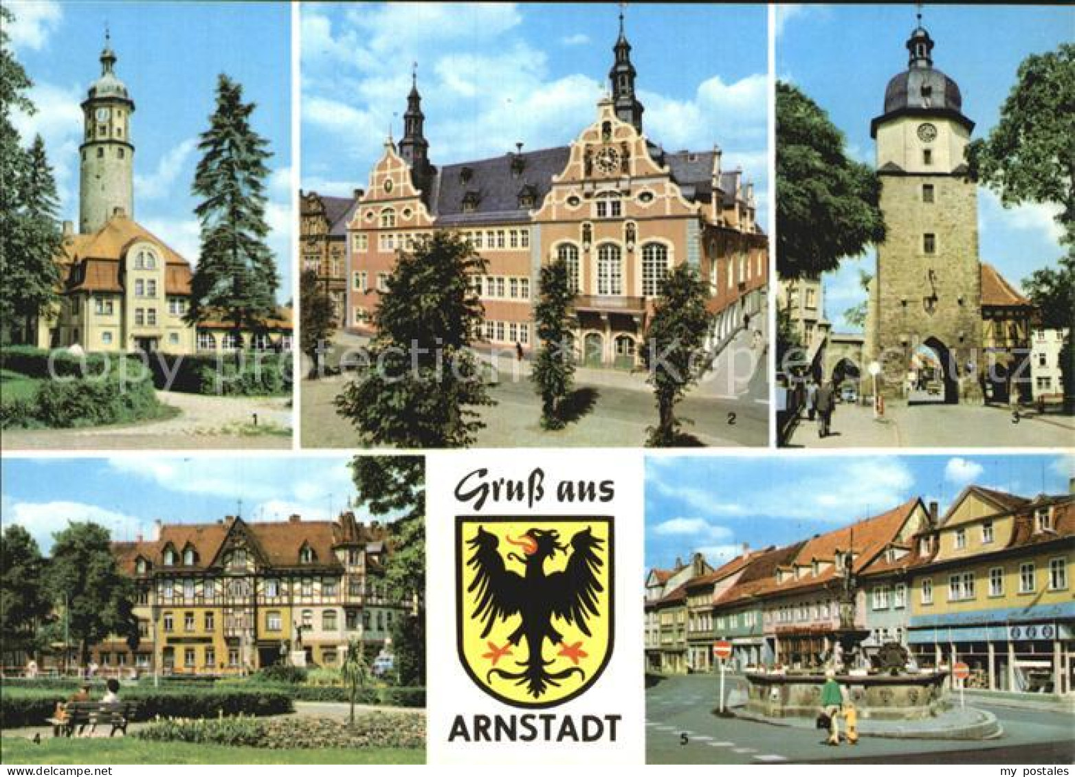 72524578 Arnstadt Ilm Neideckturm Rathaus Riedtor  Arnstadt - Arnstadt