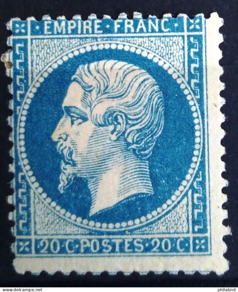 FRANCE                           N° 22                    NEUF*               Cote : 420 € - 1862 Napoleone III