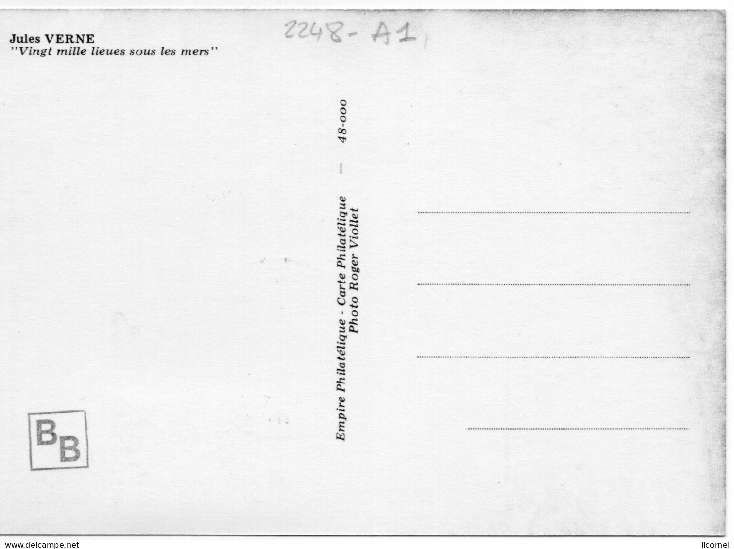Cartes Maxi  1982 Premier Jour/ JULES VERNE - 1980-1989