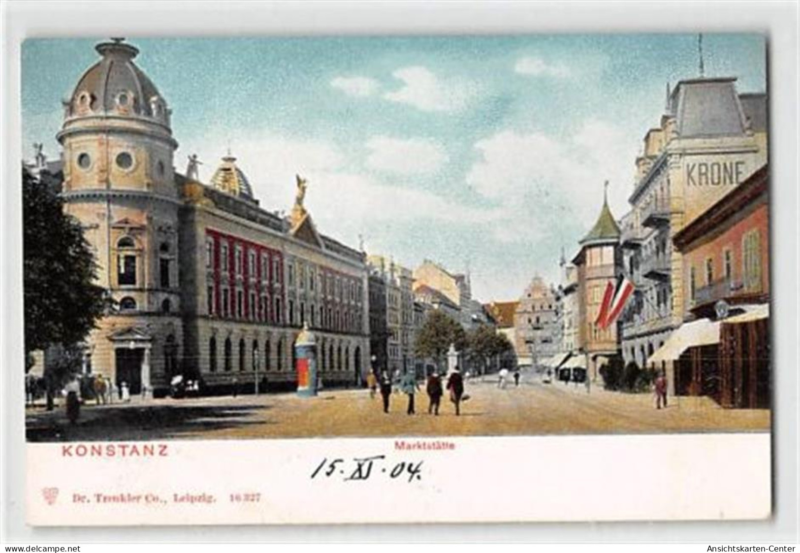 39109711 - Konstanz. Partie An Der Marktstaette Ungelaufen  Um 1900 Gute Erhaltung. - Konstanz