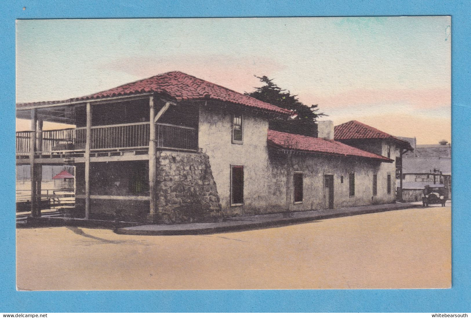 732 USA EEUU ESTADOS UNIDOS CALIFORNIA MONTERREY THE CUSTOMS HOUSE GOVERNMENT BUILDING RARE POSTCARD - Autres & Non Classés