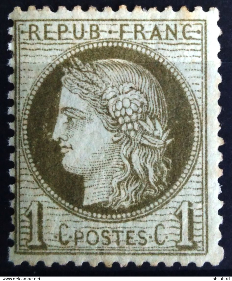 FRANCE                           N° 50                    NEUF*               Cote : 100 € - 1871-1875 Ceres