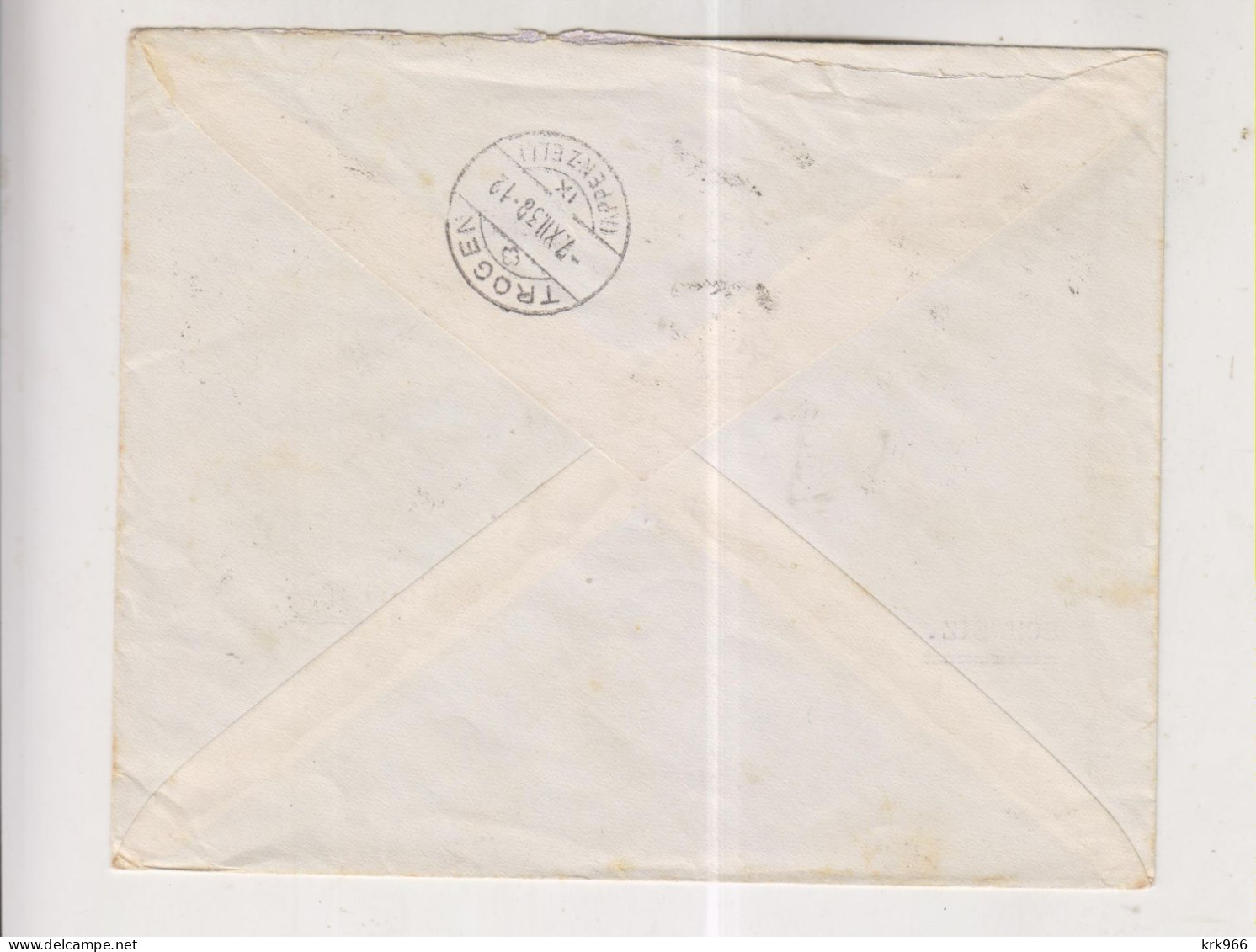 YUGOSLAVIA,1938 BEOGRAD Nice Registered Cover - Covers & Documents