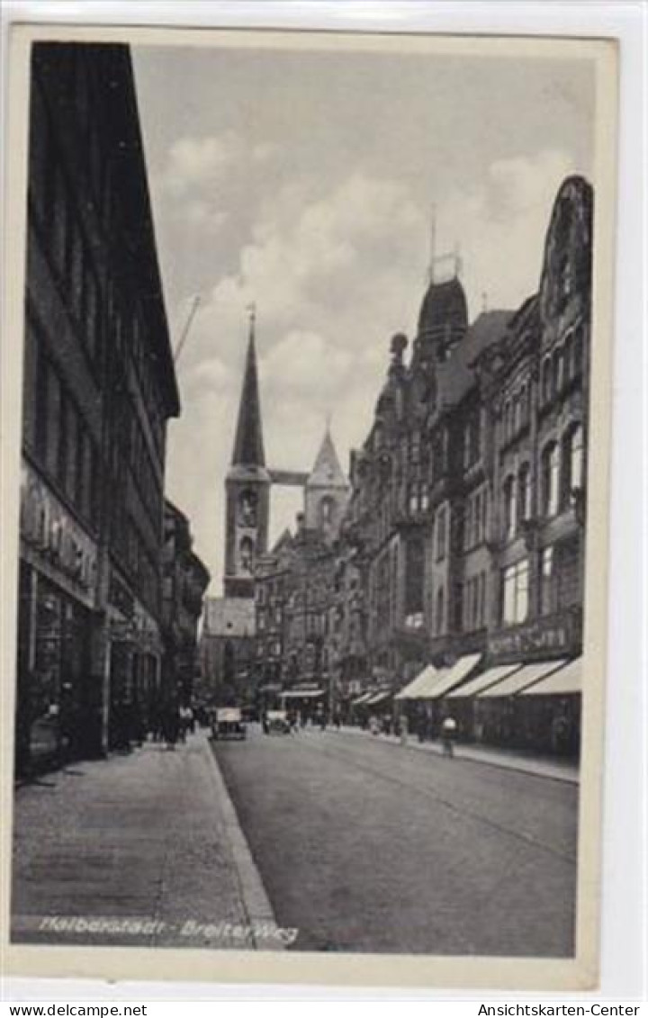 39008311 - Halberstadt Breiter Weg Gelaufen 1941. Gute Erhaltung. - Halberstadt