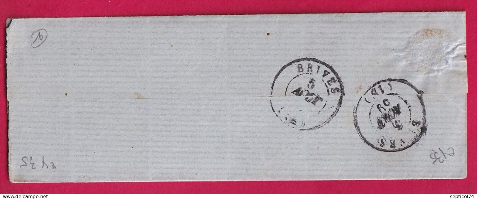 N°13 PC 388 CAD TYPE 22 BEYNAT CORREZE POUR BRIVES LETTRE - 1849-1876: Classic Period