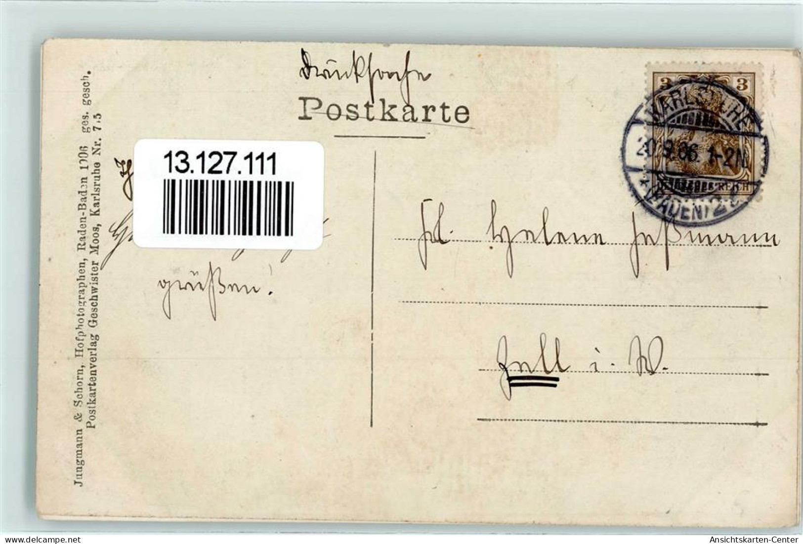 13127111 - Grossherzog Friedrich Hofphotograph Jungmann & Schorn - Familles Royales