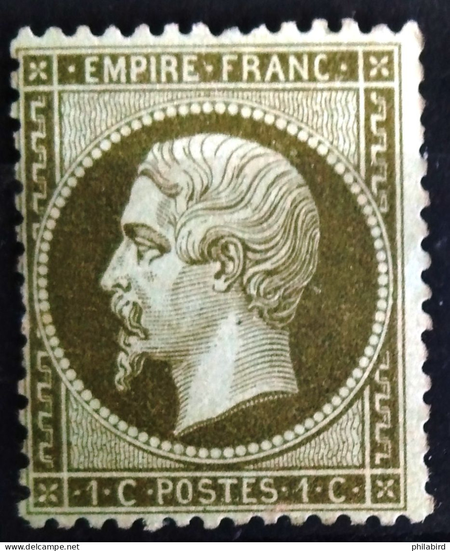 FRANCE                           N° 19                    NEUF SANS GOMME               Cote :   65 € - 1862 Napoleon III