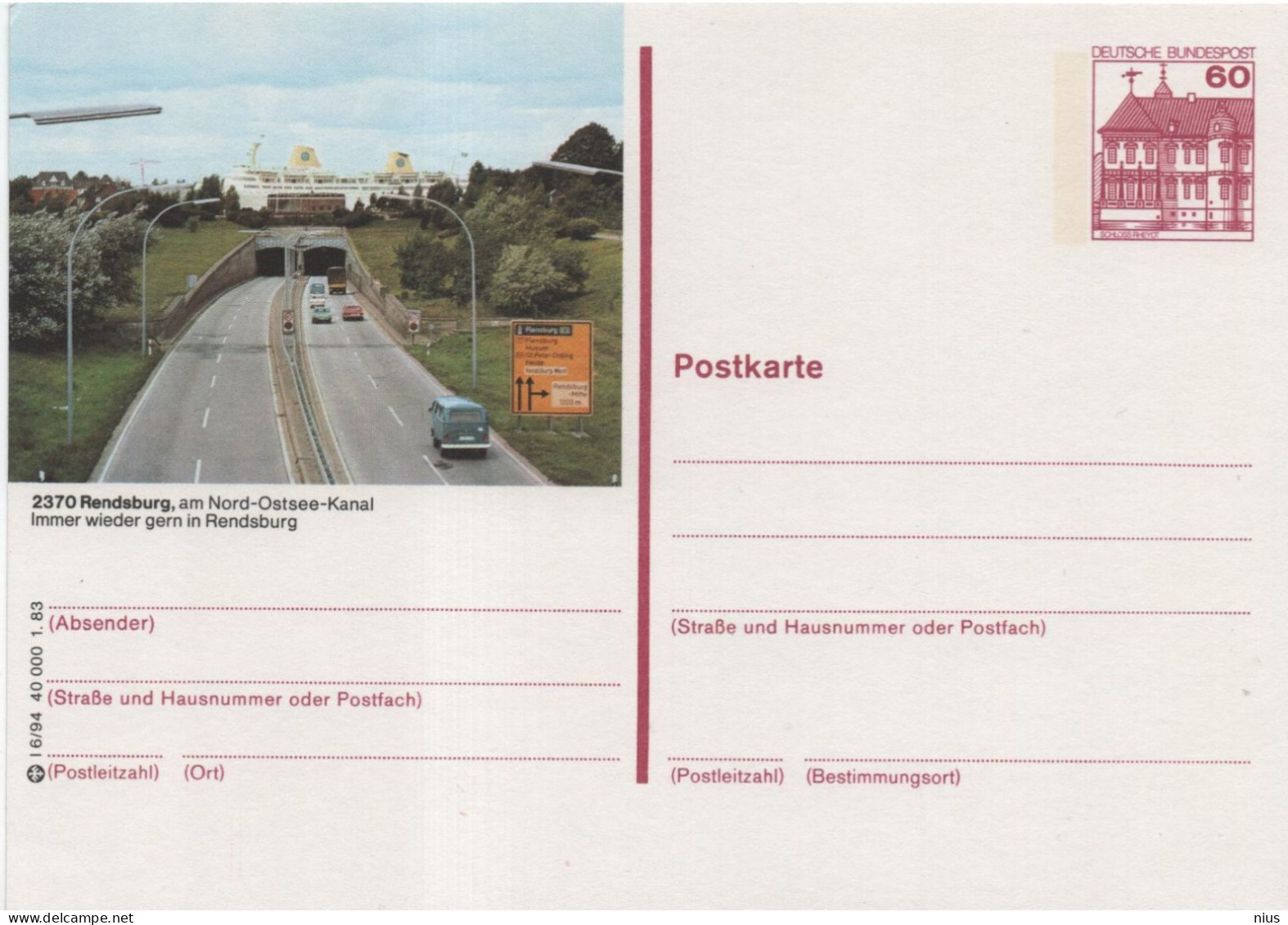 Germany Deutschland 1983 Rendsburg - Postcards - Mint