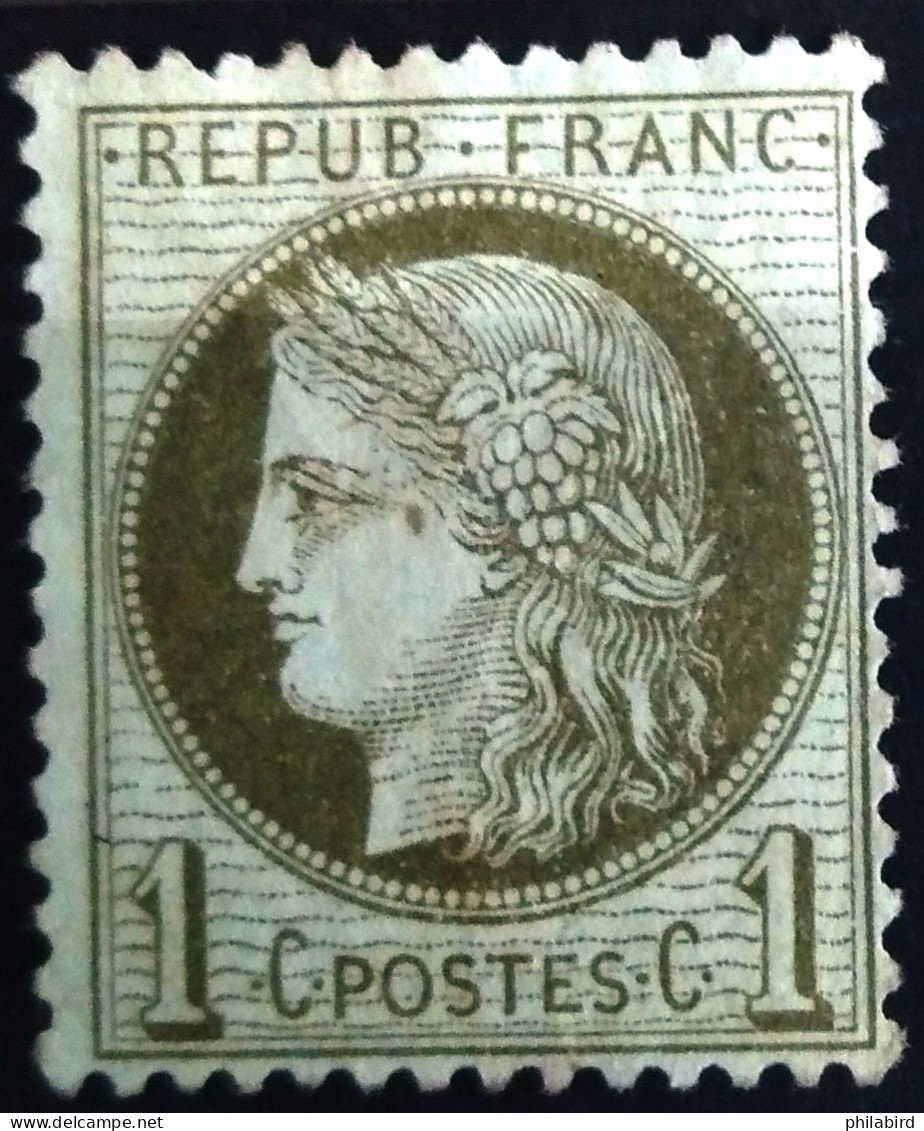 FRANCE                           N° 50                    NEUF SANS GOMME               Cote :   30 € - 1871-1875 Ceres