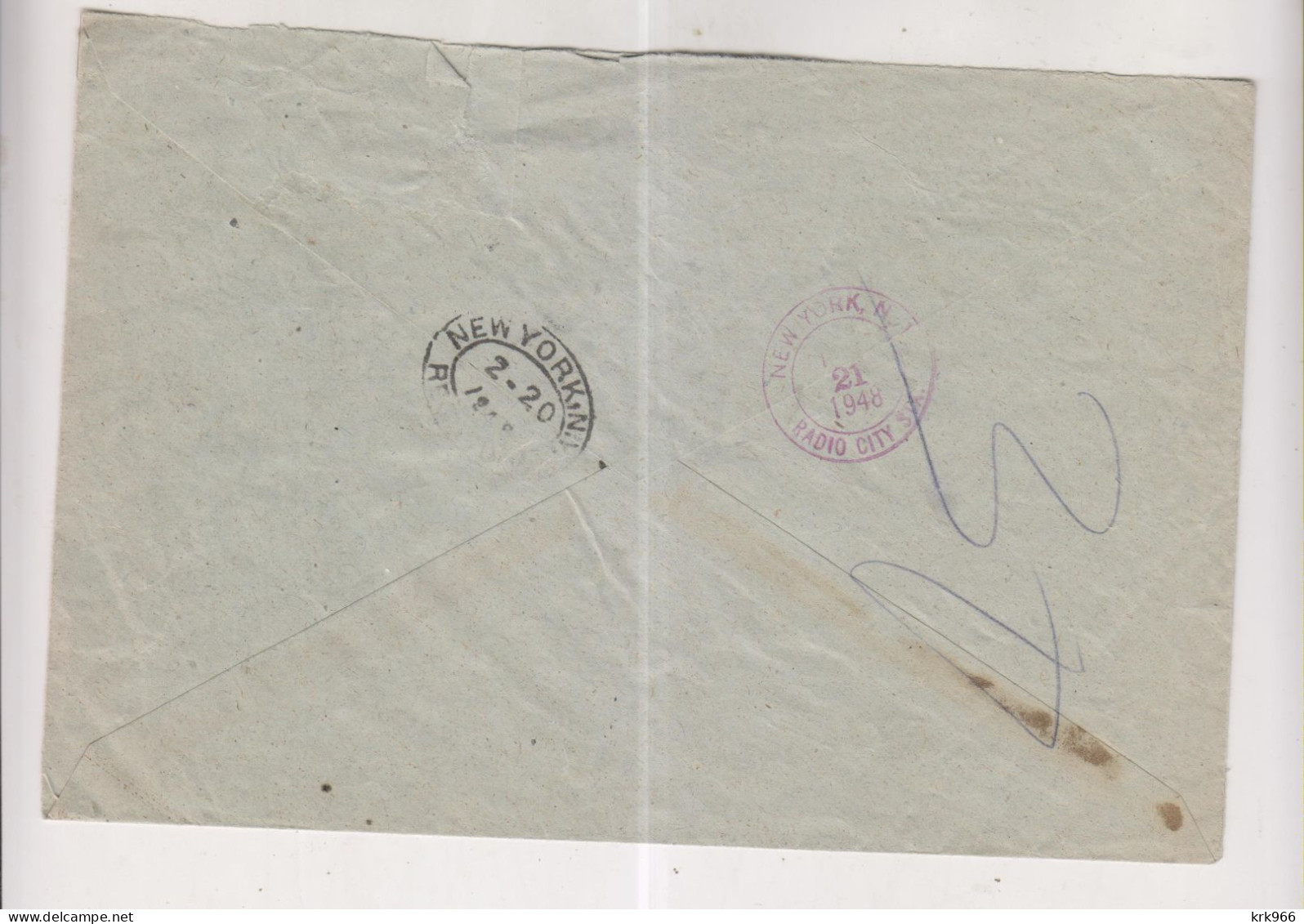 YUGOSLAVIA,1948 BEOGRAD Registered Airmail Cover To United States - Covers & Documents