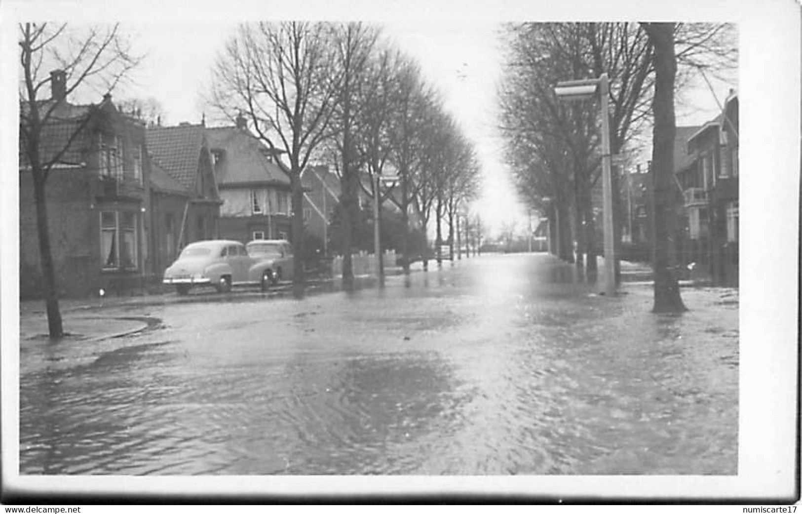 2 Cpsm Carte Photo ZWIJNDRECHT 1953 De Watersnoodramp - Canon Van Nederland - Burgemester De Bruïnelaan - Zwijndrecht