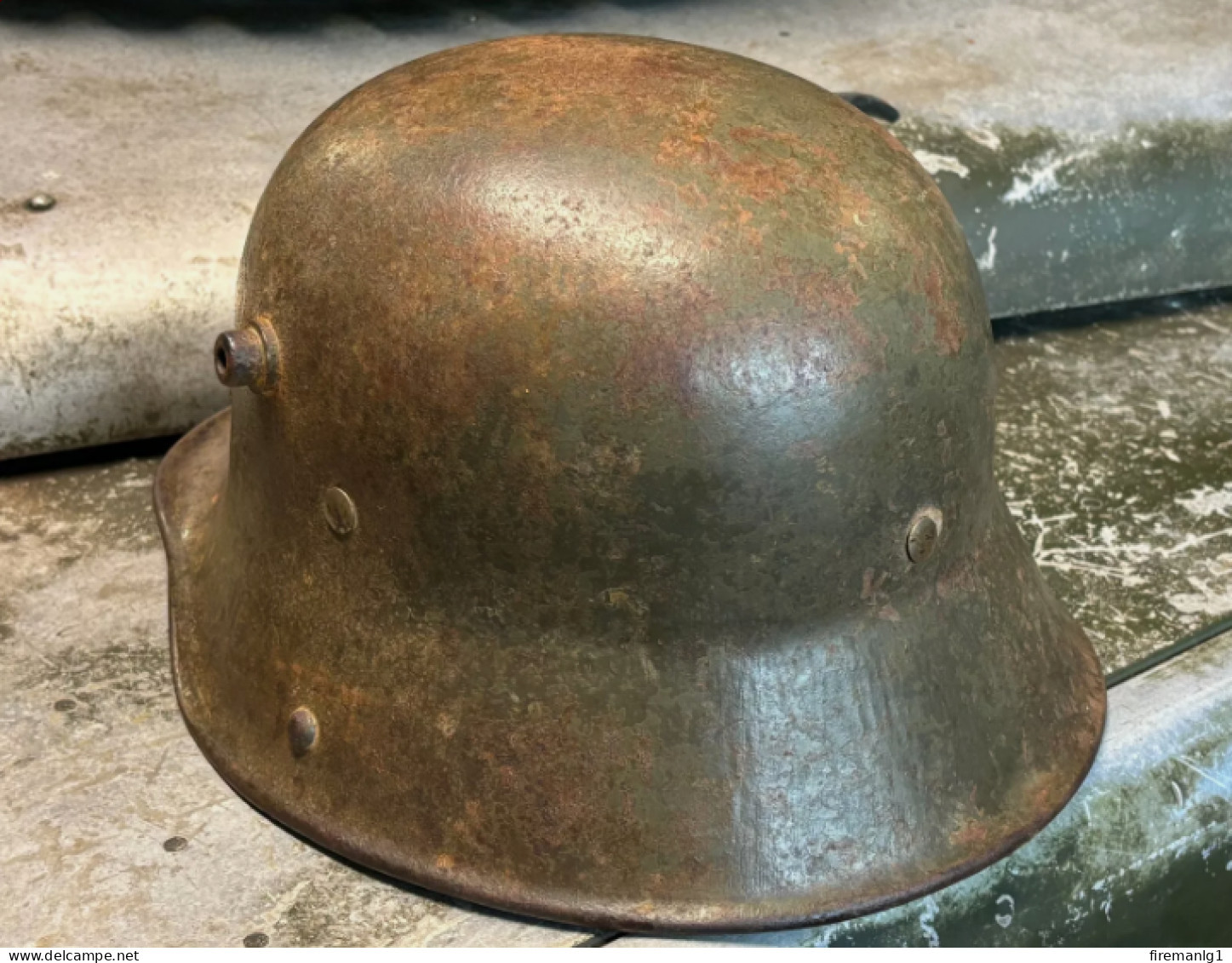 WW1 German M,16 Steel Helmet - (Mod.1916 Stahlhelm) - Afghan Used - Size ET 64