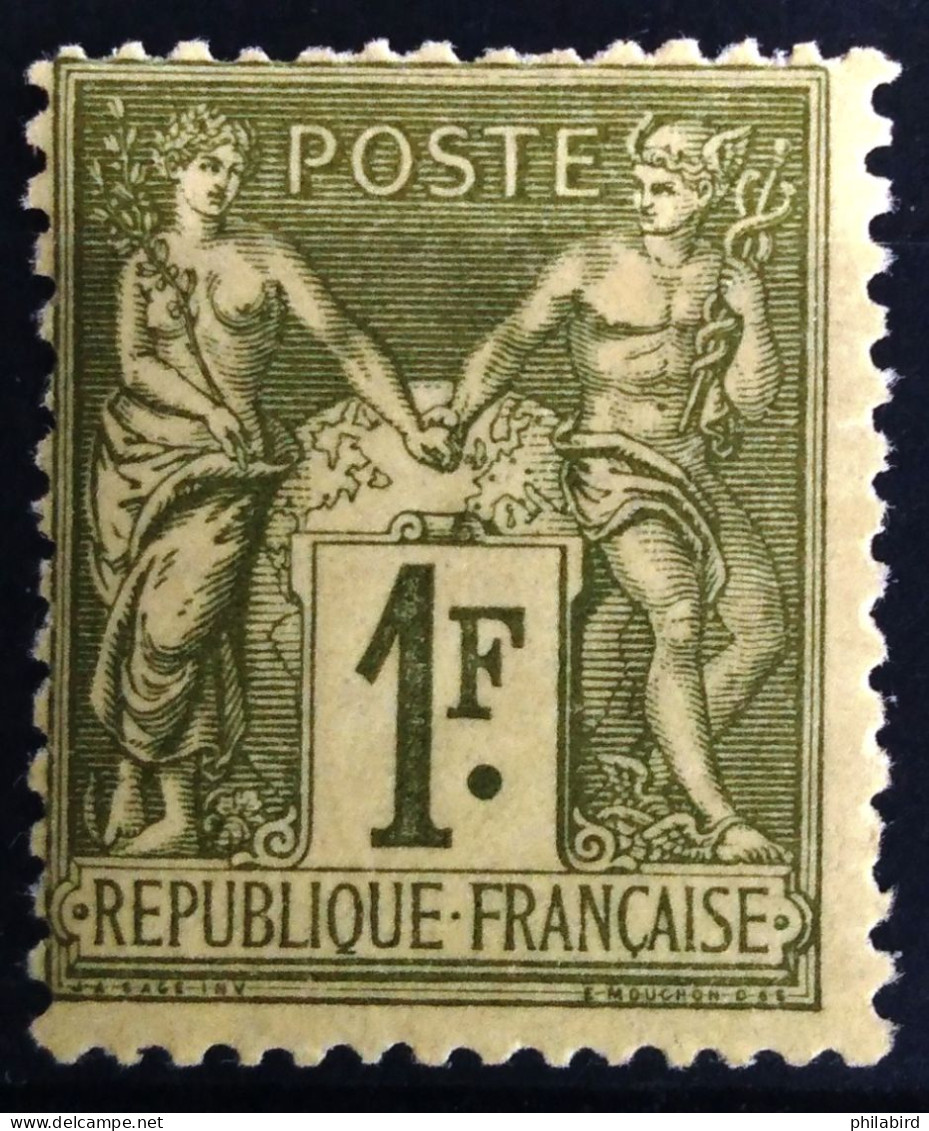 FRANCE                           N° 82                   NEUF*              Cote :   225 € - 1876-1898 Sage (Type II)