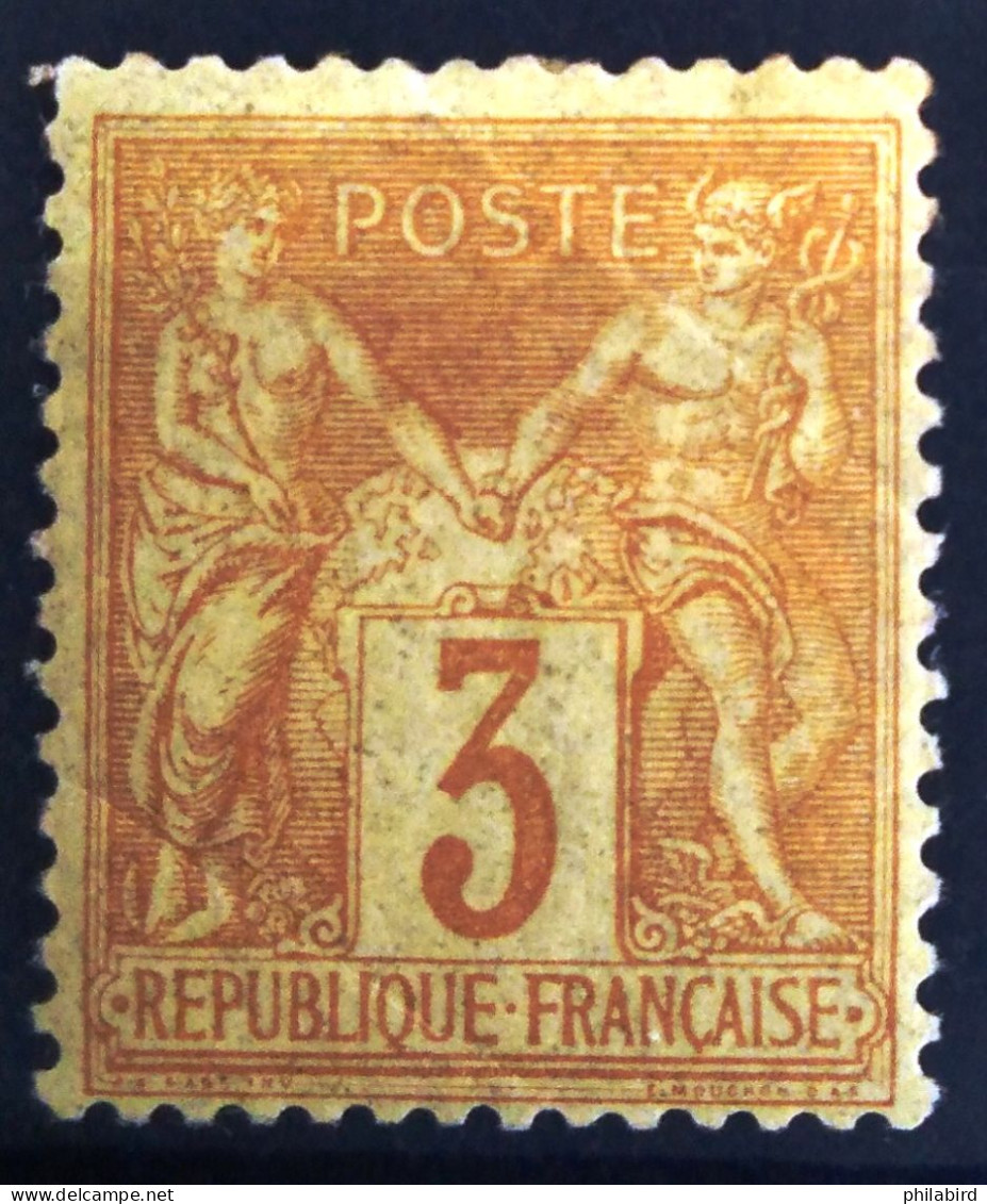 FRANCE                           N° 86                   NEUF*              Cote :   330 €         (1 Pli) - 1876-1898 Sage (Type II)