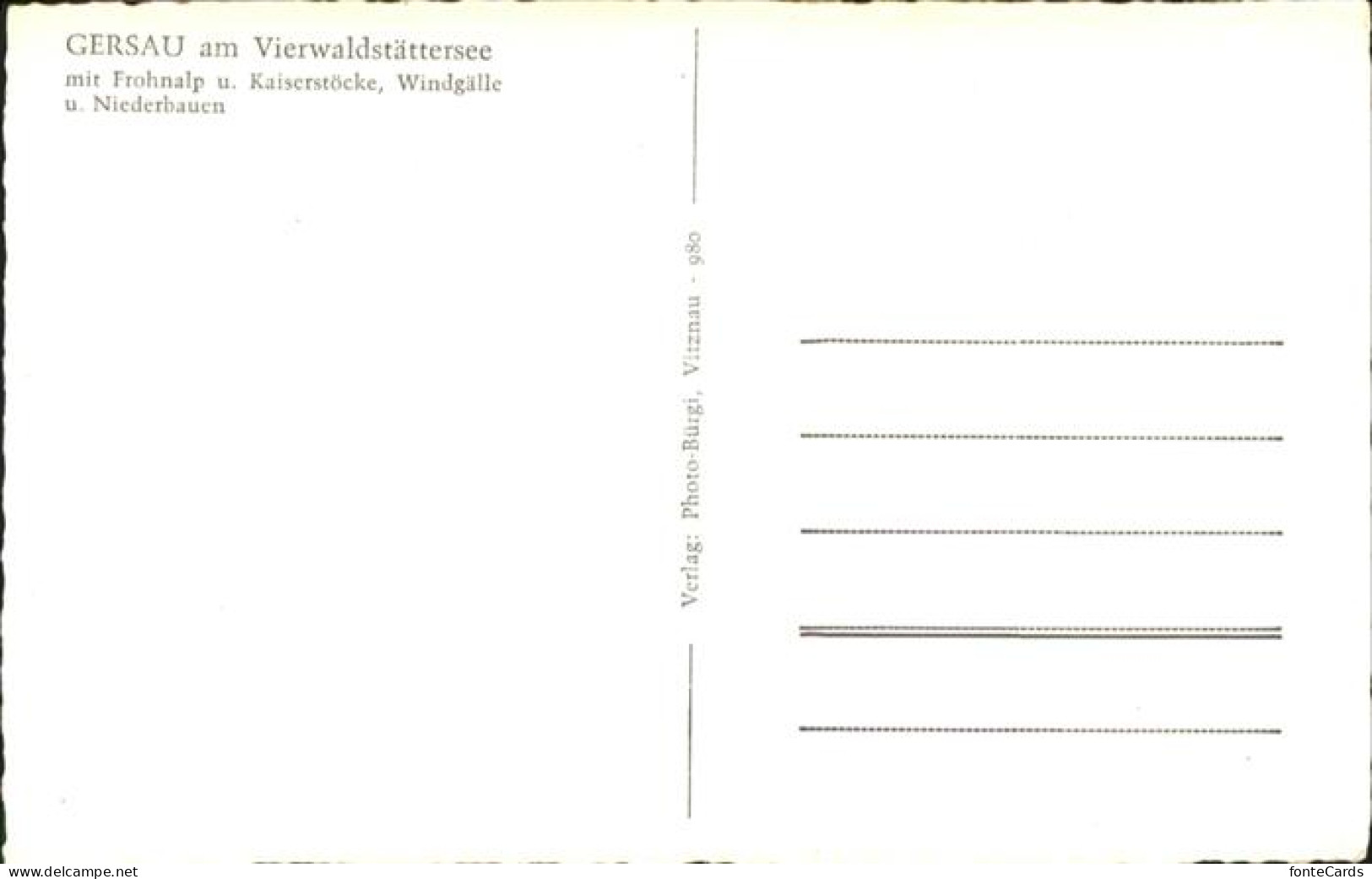 11017812 Gersau Vierwaldstaettersee  Gersau - Sonstige & Ohne Zuordnung