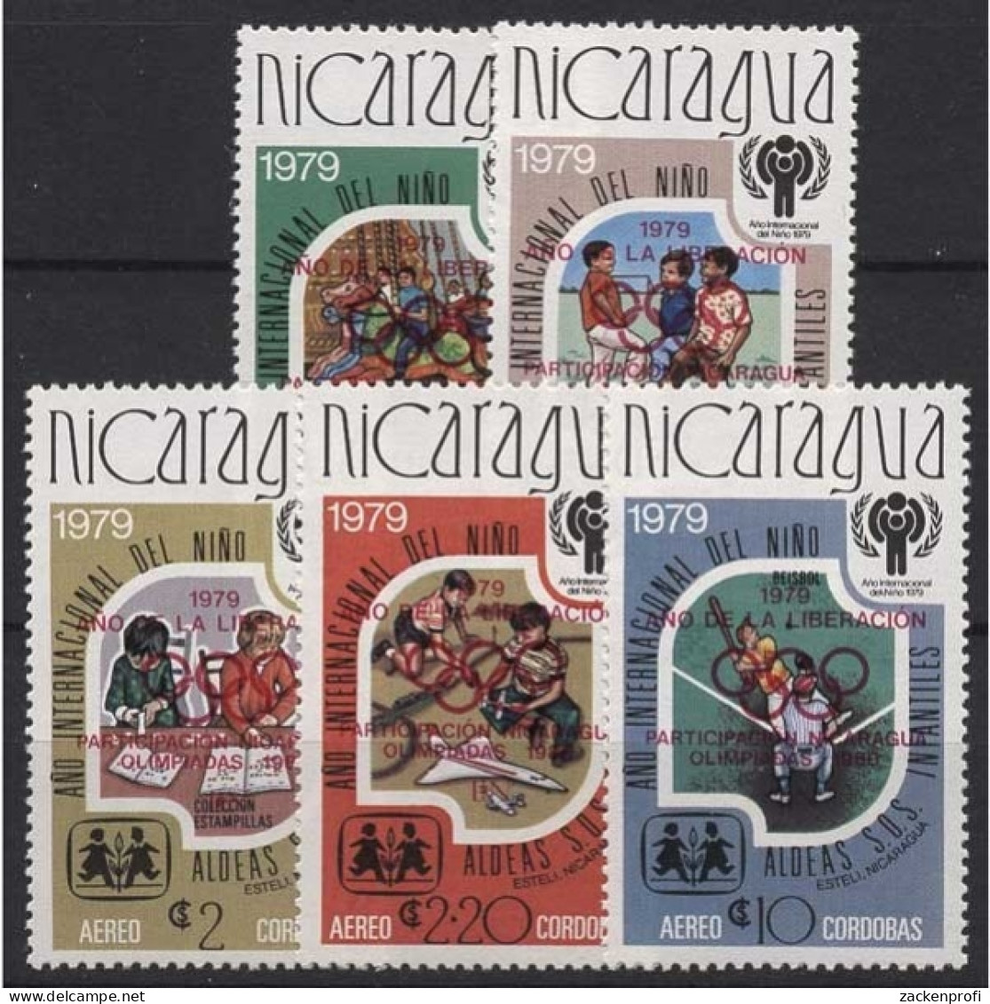 Nicaragua 1980 Jahr Der Befreiung Olympia Jahr Des Kindes 2080/84 A Postfrisch - Nicaragua