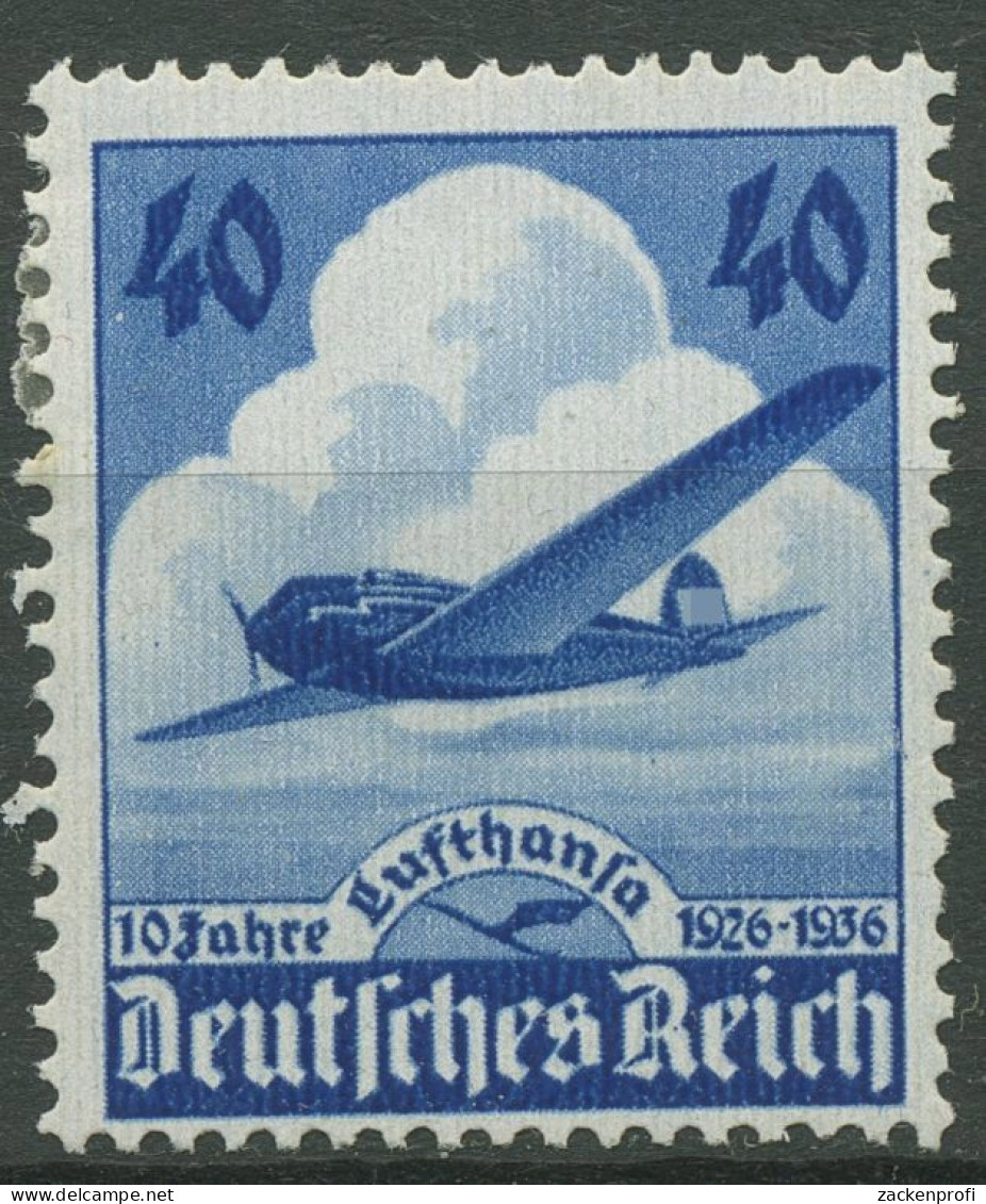 Deutsches Reich 1936 10 Jahre Lufthansa 603 Mit Falz - Unused Stamps