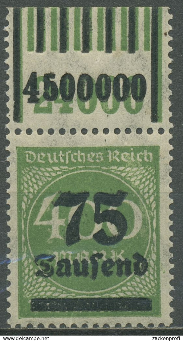 Deutsches Reich 1923 Freim. Walze Oberrand 287 A W OR 1'11'1/1'5'1 Postfrisch - Neufs