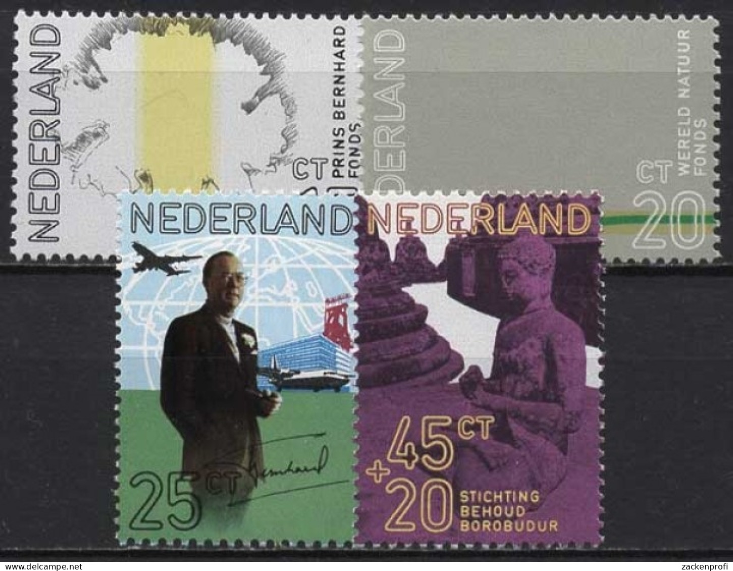Niederlande 1971 60. Geburtstag Von Prinz Bernhard 965/68 Postfrisch - Unused Stamps