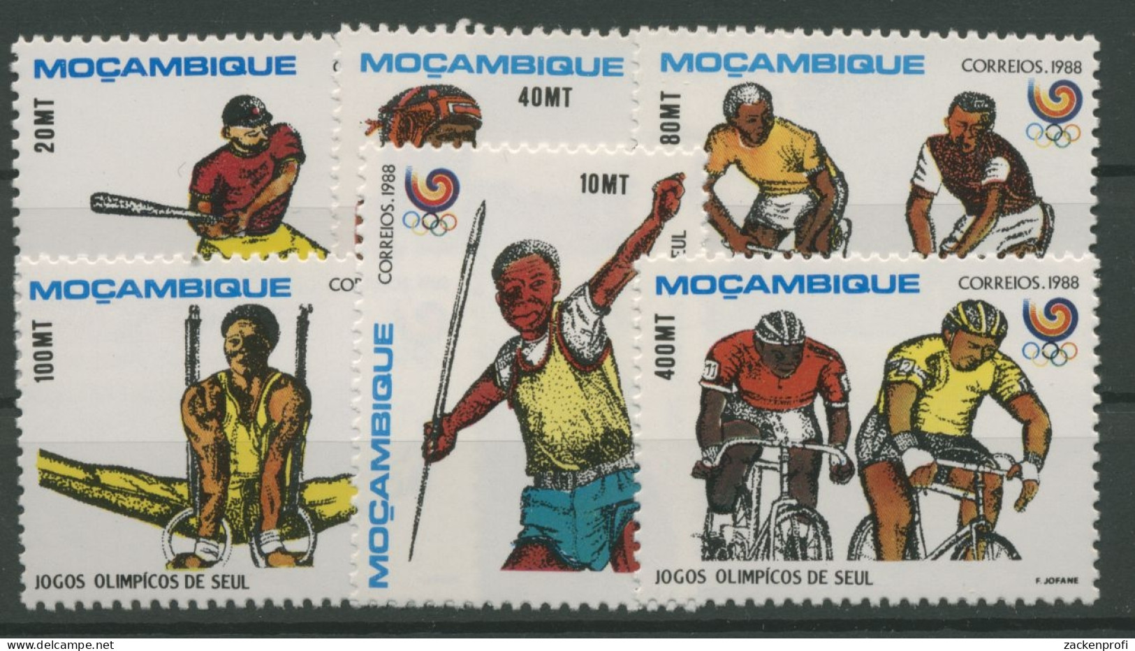 Mocambique 1988 Olympiade Seoul 1113/18 Postfrisch - Mozambico