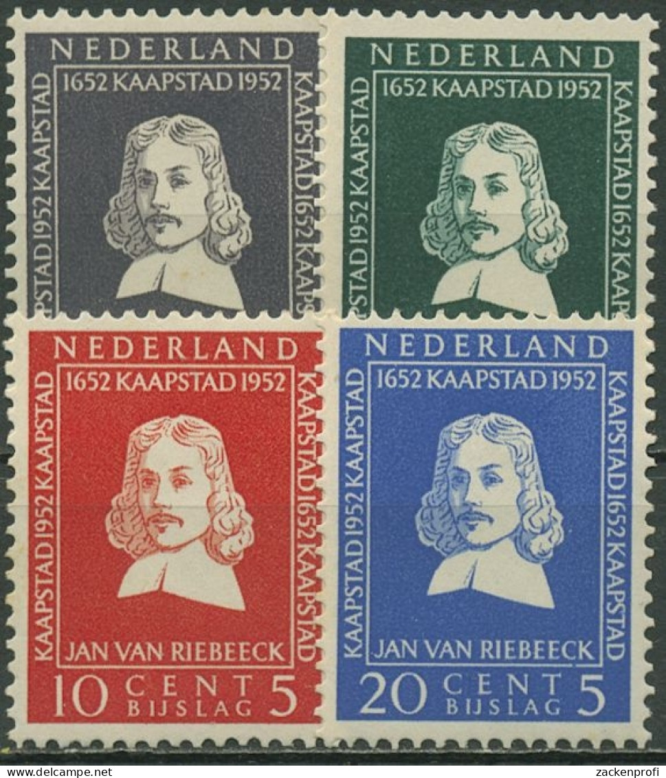 Niederlande 1952 Riebeeck In Südafrika Kapstadt 583/86 Postfrisch - Unused Stamps