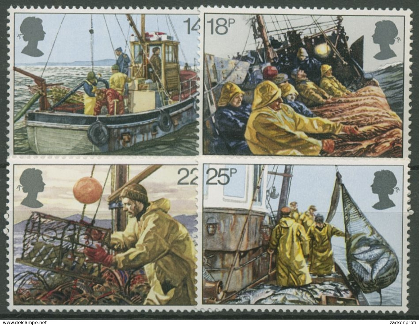 Großbritannien 1981 Jahr Der Fischer, Tiefseefischer 891/94 Postfrisch - Neufs