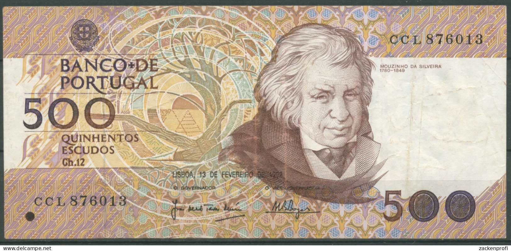 Portugal 500 Escudos 1992, Silveira, KM 180 I, Gebraucht (K74) - Portugal