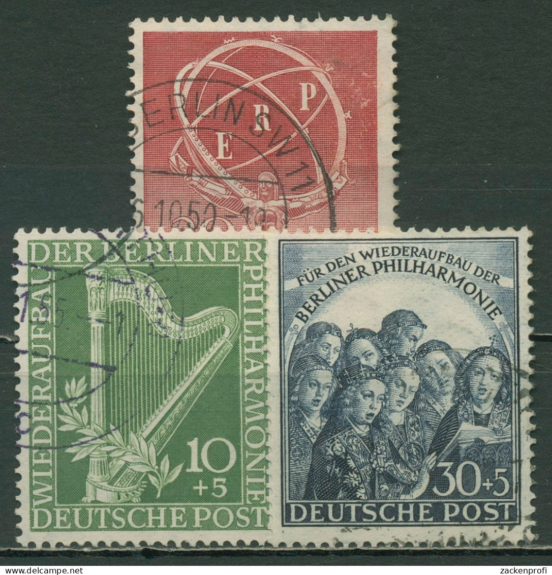 Berlin Jahrgang 1950 Komplett (71/73) Gestempelt - Used Stamps