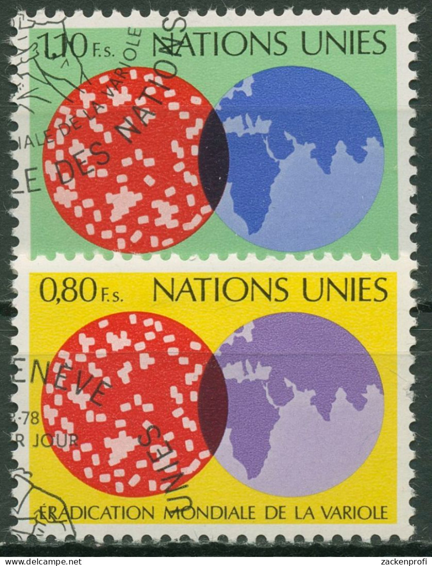UNO Genf 1978 Ausrottung Der Pocken 73/74 Gestempelt - Used Stamps