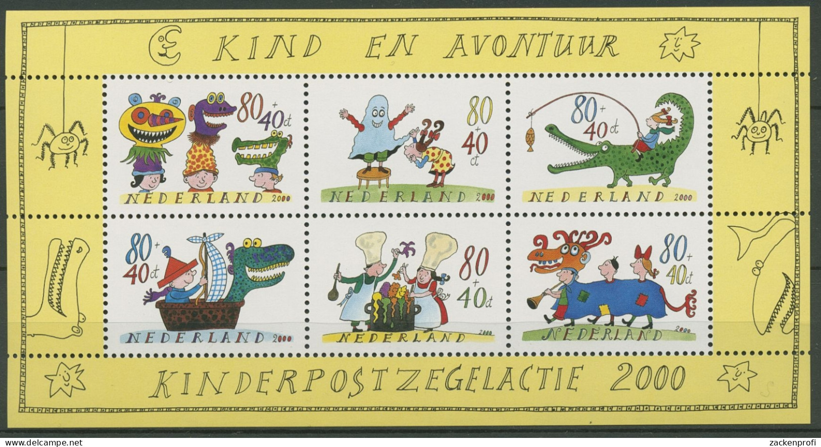 Niederlande 2000 Voor Het Kind Abenteuer Block 67 Postfrisch (C95031) - Blocks & Sheetlets