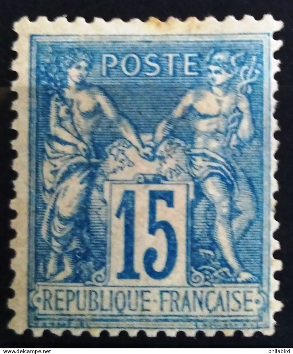 FRANCE                           N° 90                  NEUF*              Cote :   60 € - 1876-1898 Sage (Type II)
