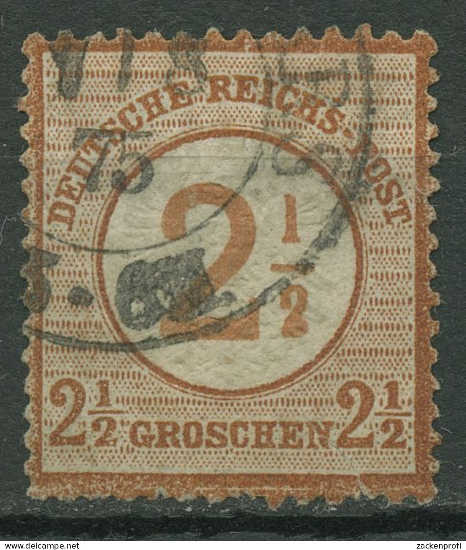 Deutsches Reich 1874 Adler Mit Aufdruck 29 Gestempelt, Zf., Marke Dünn - Oblitérés