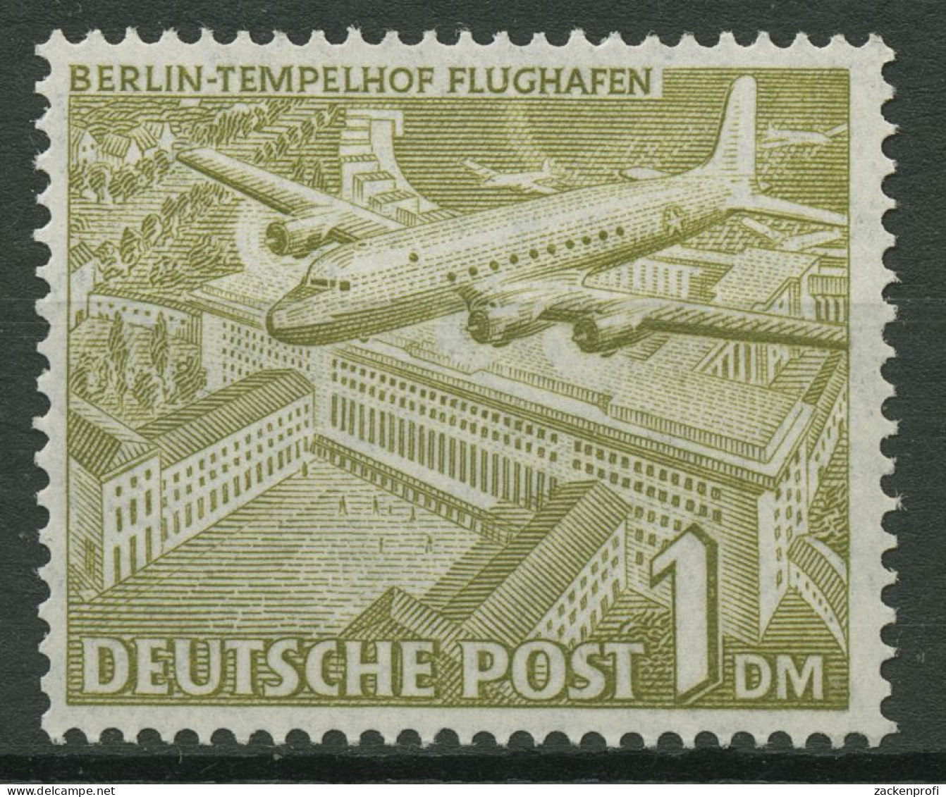 Berlin 1949 Berliner Bauten (Wasserzeichen Fallend) 57 X A Postfrisch Geprüft - Unused Stamps