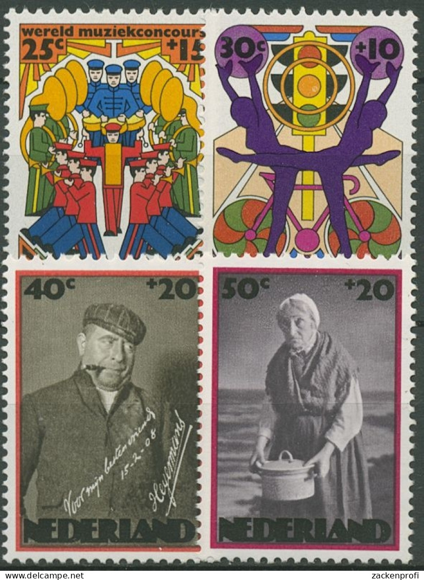 Niederlande 1974 Soziale Und Kulturelle Fürsorge Theater 1026/29 Postfrisch - Unused Stamps