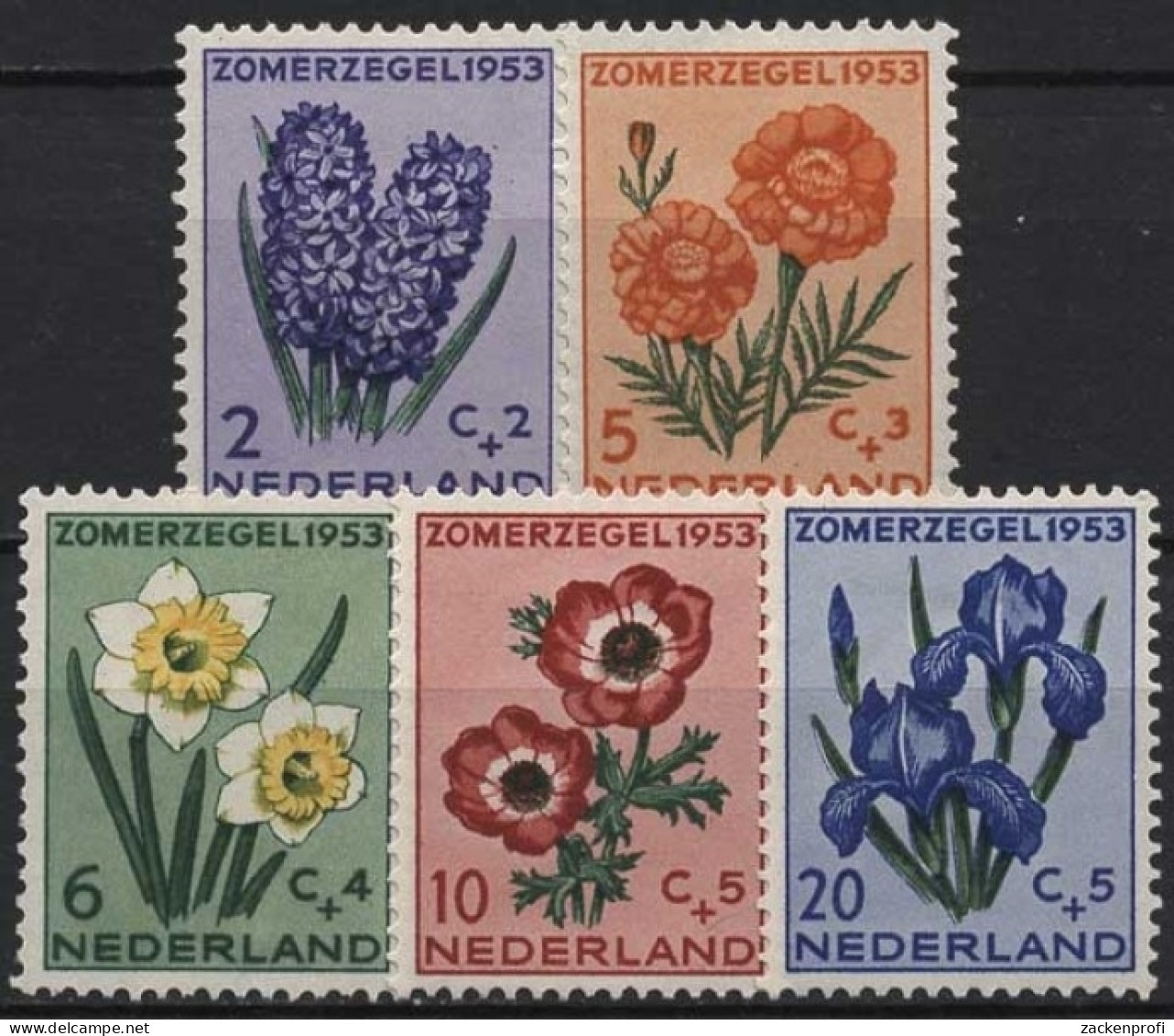 Niederlande 1953 Soziale Und Kulturelle Fürsorge Blumen 607/11 Postfrisch - Unused Stamps