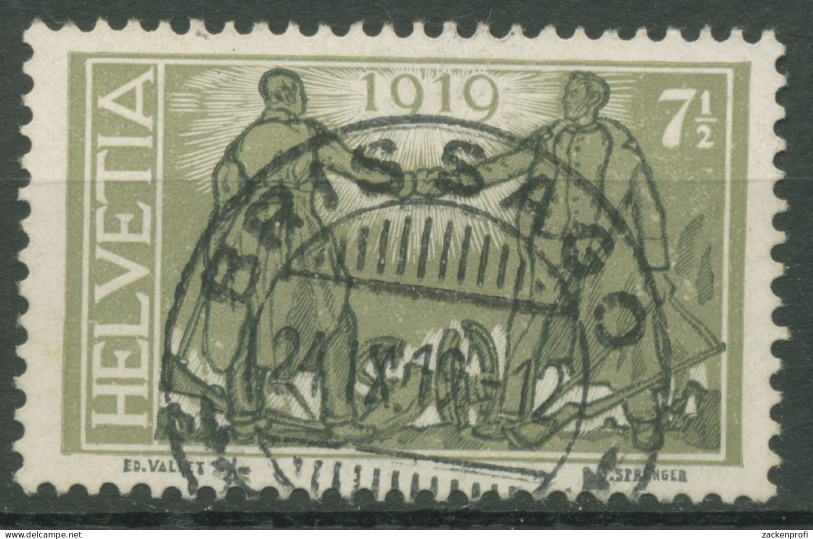 Schweiz 1919 Friedensvertrag 146 Gestempelt - Used Stamps