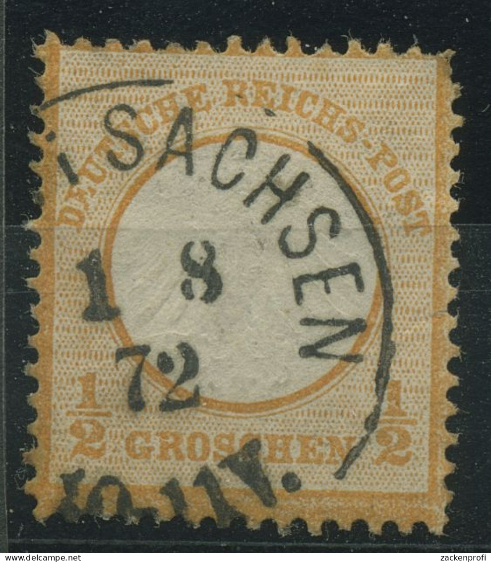 Deutsches Reich 1872 Adler Mit Kl. Brustschild 14 Gestempelt, Zahnfehler - Used Stamps