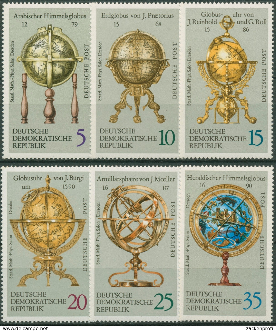 DDR 1972 Globus Erd-und Himmelsgloben 1792/97 Postfrisch - Unused Stamps