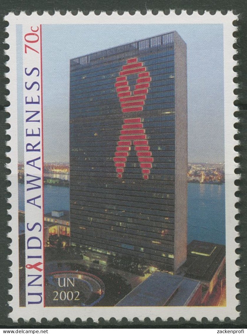 UNO New York 2002 Kampf Gegen Aids UNAIDS UNO-Hauptquartier 912 Postfrisch - Unused Stamps